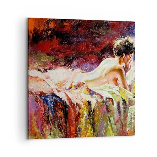 Canvastavla - Bild på duk - Venus försänkt i sina tankar - 50x50 cm
