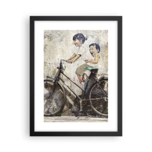 Affisch i svart ram - Sant eller falskt? - 30x40 cm