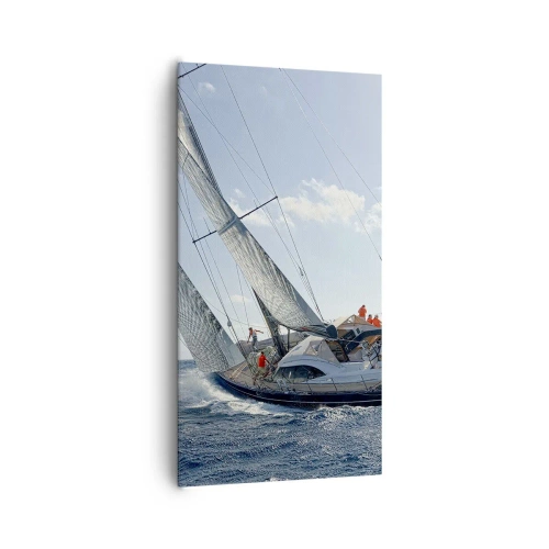 Canvastavla - Bild på duk - Låt bättre vinna - 65x120 cm