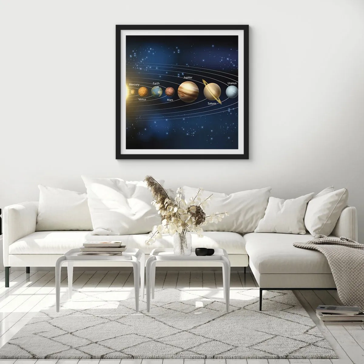 Affisch i svart ram - En av tio - 60x60 cm