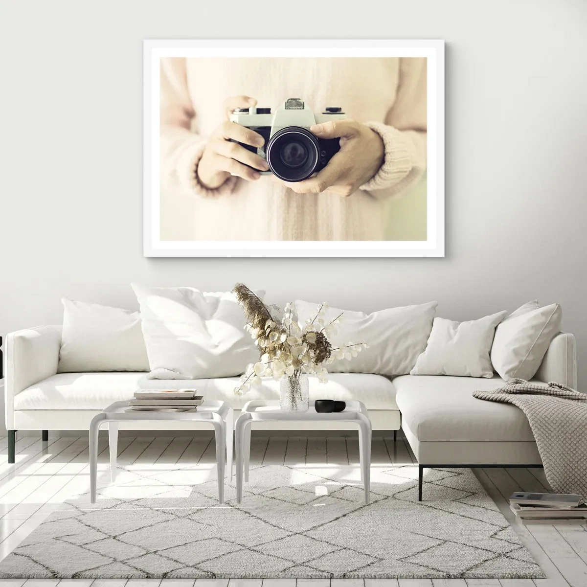 Affisch i vit ram - För att veta mer... - 50x40 cm