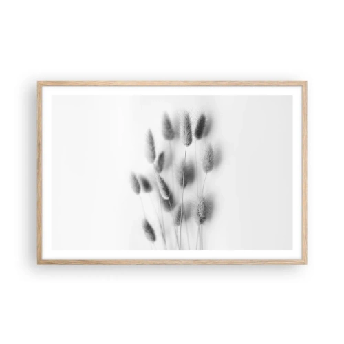 Affisch i ram av ljusek - Fluffigt gräs - 91x61 cm