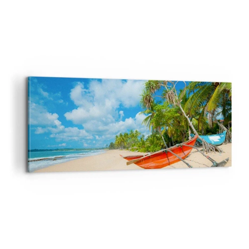 Canvastavla - Bild på duk - Tropikens charm - 100x40 cm