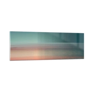 Glastavla - Bild på glas - Abstraktion: ljusvågor - 90x30 cm