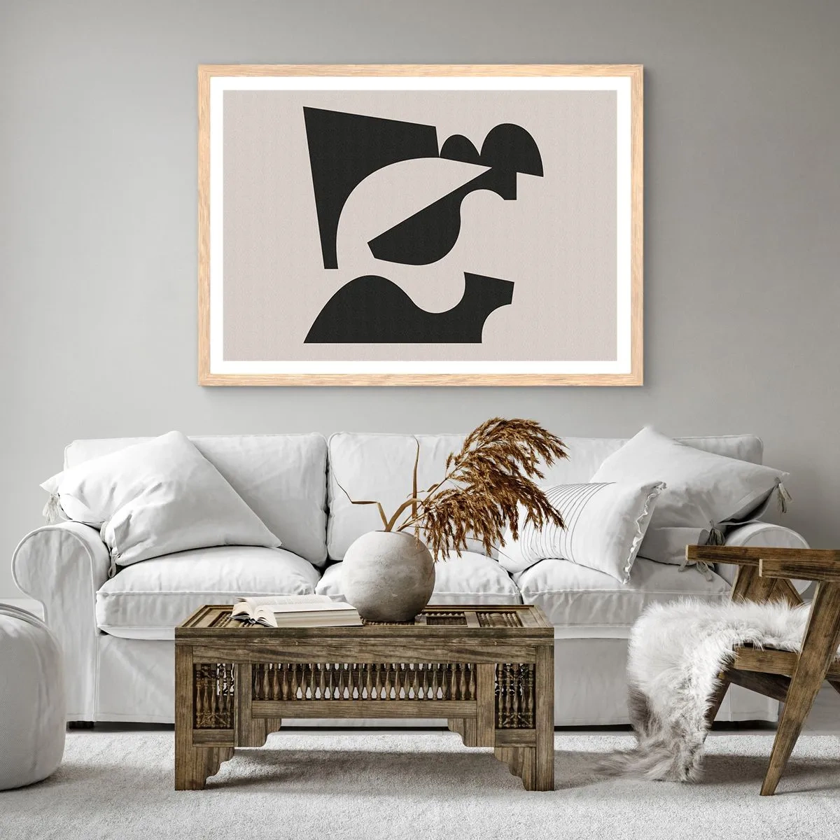 Affisch i ram av ljusek - För självmontering - 100x70 cm