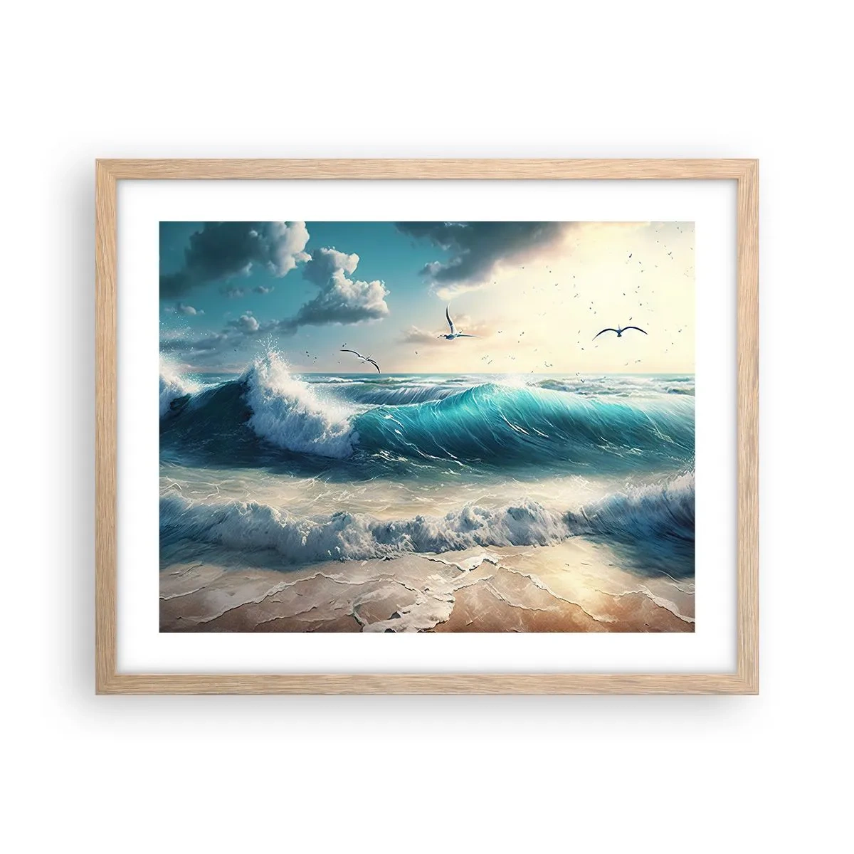 Affisch i ram av ljusek - Ljuder endast för dig - 50x40 cm