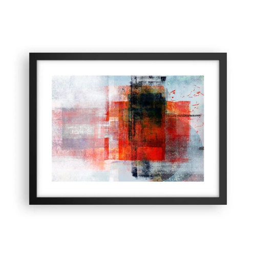 Affisch i svart ram - Glödande komposition - 40x30 cm