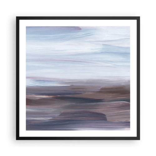 Affisch i svart ram - Element: vatten - 60x60 cm