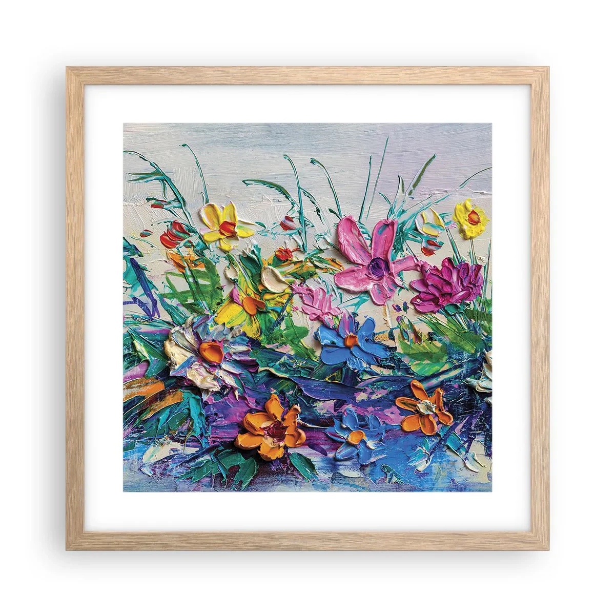 Affisch i ram av ljusek - Icke stilleben - 40x40 cm