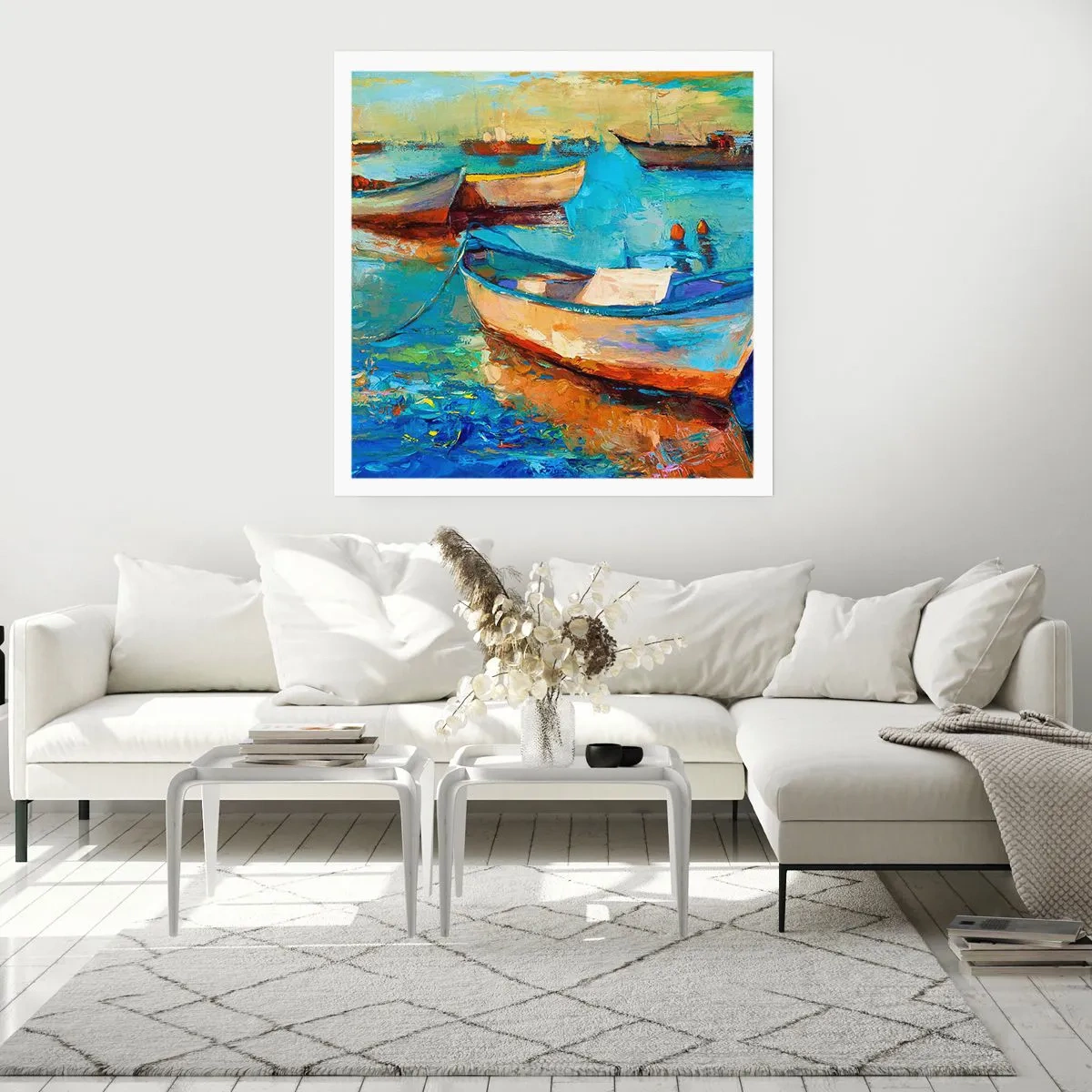 Affisch - I en sydlig vik - 60x60 cm