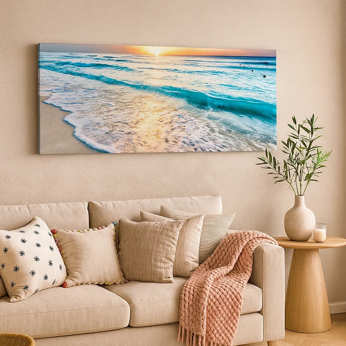 Canvastavla - Bild på duk - Vy värd besväret - 30x30 cm