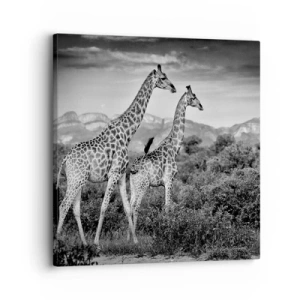 Canvastavla - Bild på duk - Högre klasser i Afrika - 30x30 cm