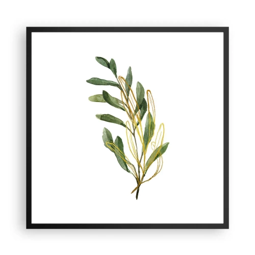 Affisch i svart ram - Allt som är gott - 60x60 cm