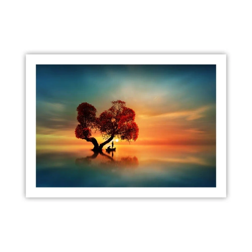 Affisch - Avlägsen tystnad - 70x50 cm