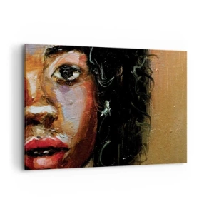 Canvastavla - Bild på duk - Svärta och sken - 100x70 cm