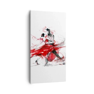 Canvastavla - Bild på duk - Tango - passionens rytm - 55x100 cm