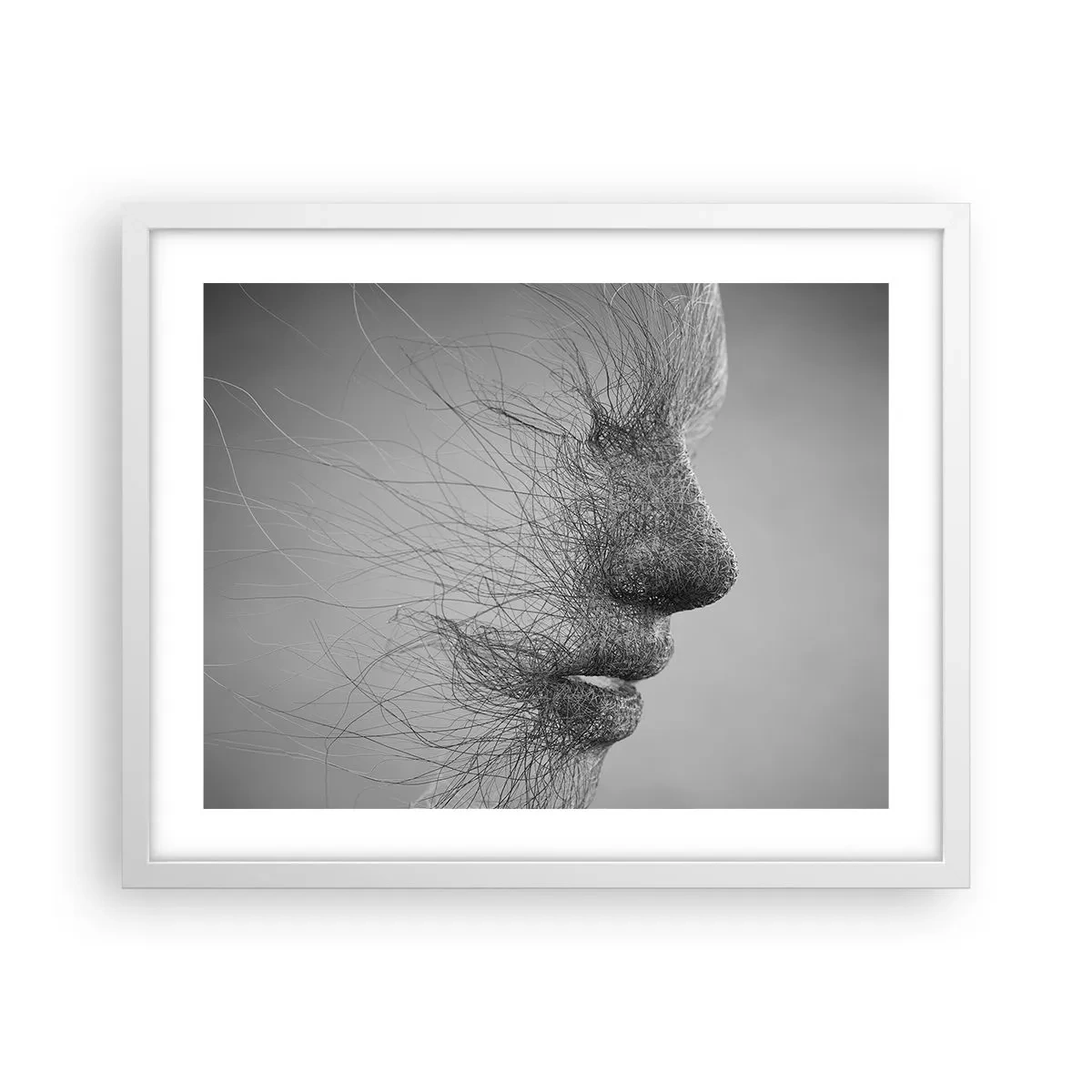 Affisch i vit ram - Vindens ande - 50x40 cm