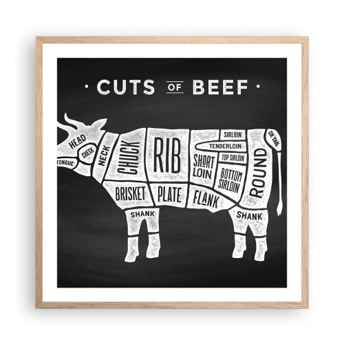 Affisch i ram av ljusek - Styckarens ABC - 60x60 cm