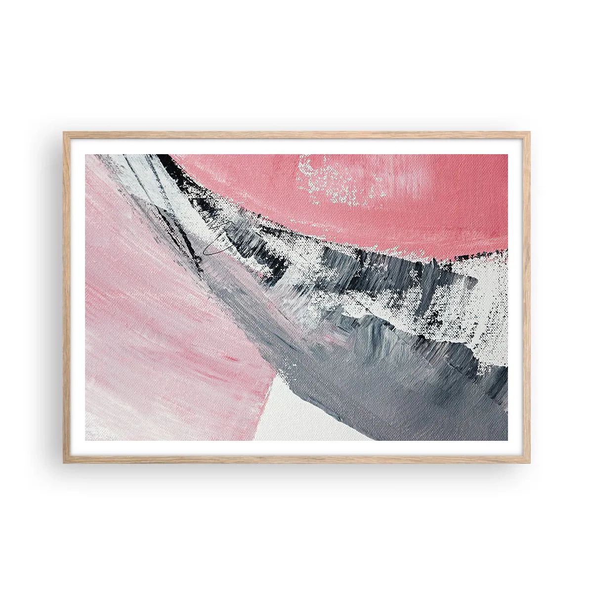 Affisch i ram av ljusek - Anpassad komposition - 100x70 cm