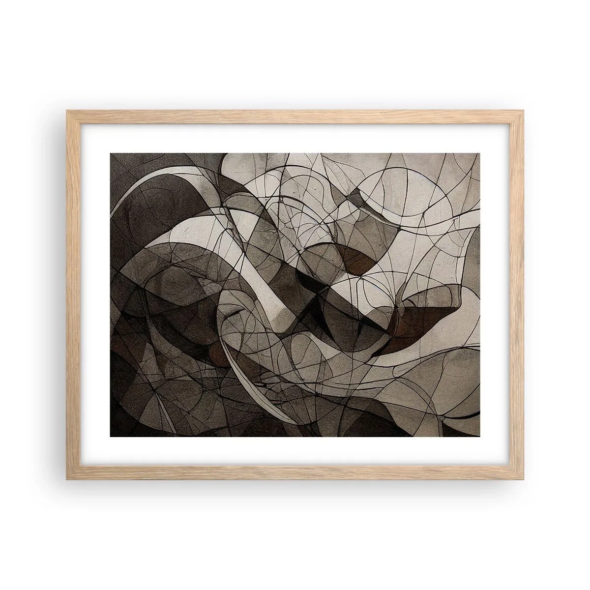 Affisch i ram av ljusek - Cirkulation av jordens färger - 50x40 cm