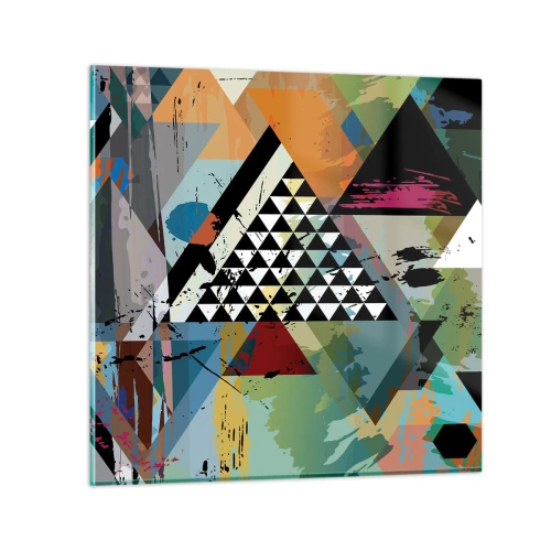 Glastavla - Bild på glas - Det är så enkelt - 60x60 cm