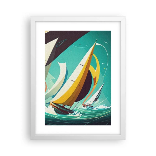 Affisch i vit ram - Icke rädda för elementen - 30x40 cm