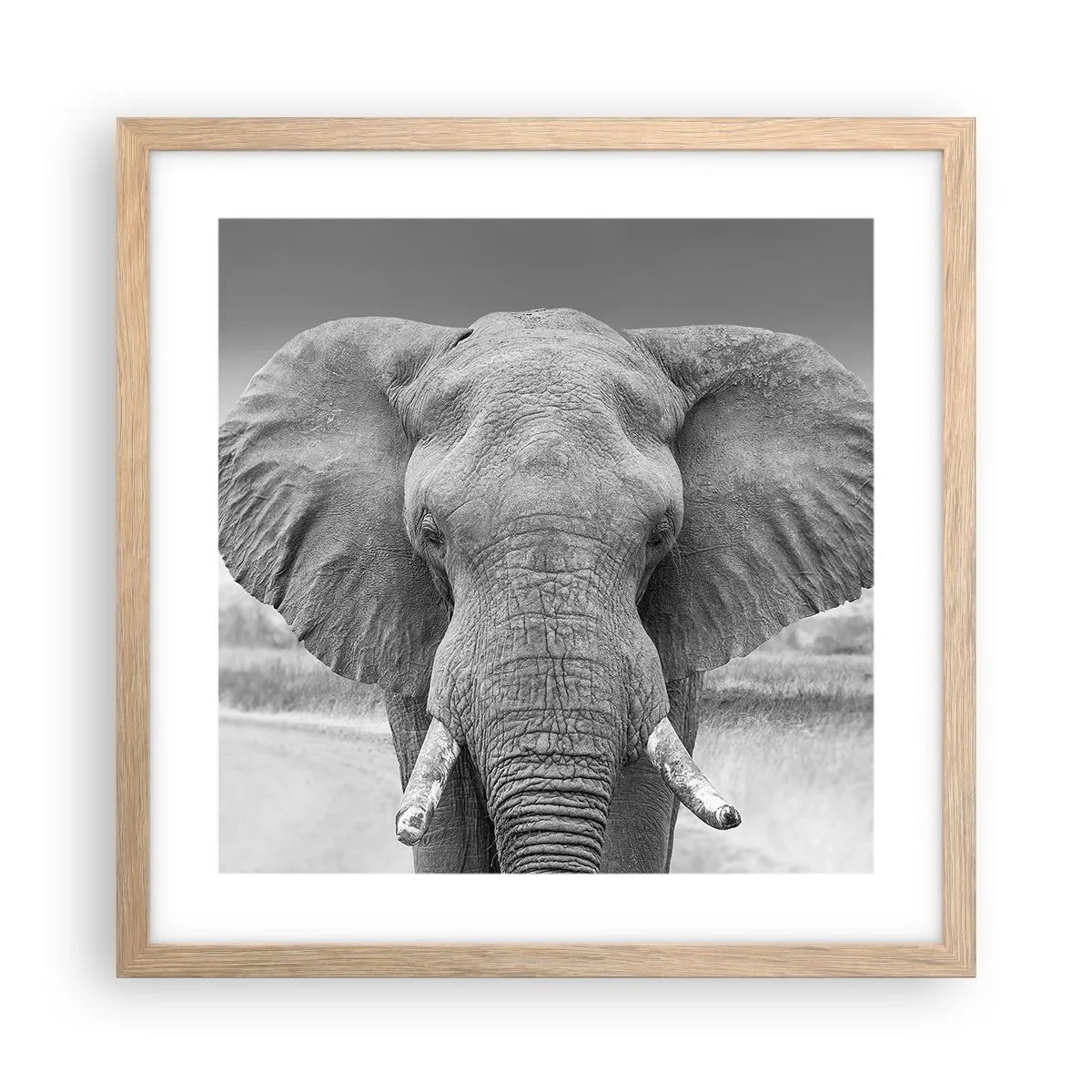 Affisch i ram av ljusek - Välkommen till min värld - 40x40 cm