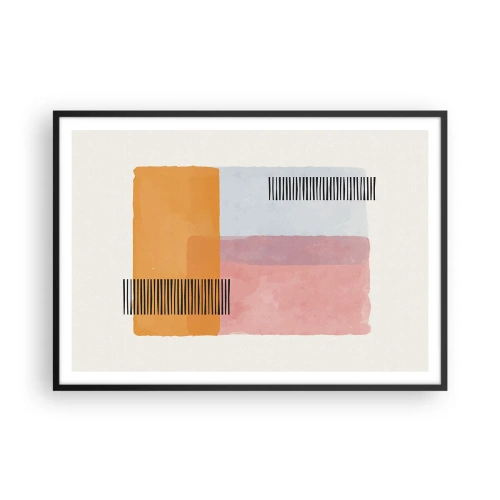 Affisch i svart ram - Från hörna till hörna - 100x70 cm