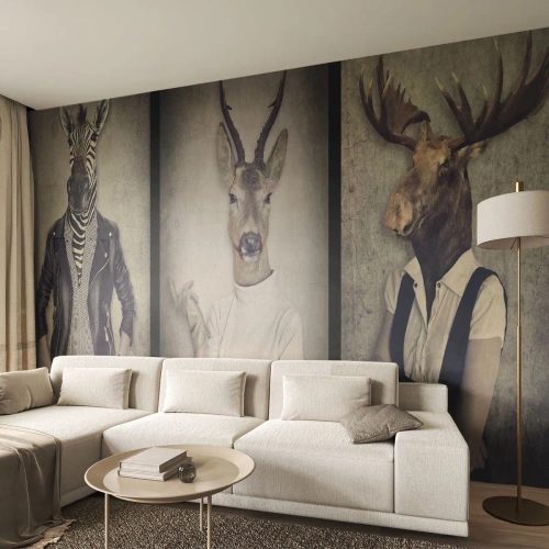 Fototapet Premium Canvas - Må gesterna tala - Abstraktion, Fantasi, Revben - 350x256 cm