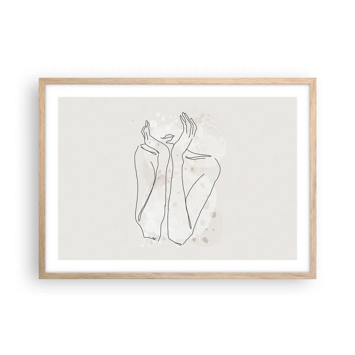 Affisch i ram av ljusek - Drömstund - 70x50 cm