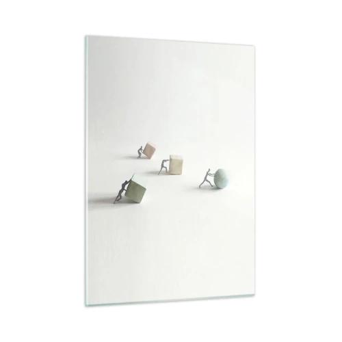 Glastavla - Bild på glas - Livet leker - 50x70 cm