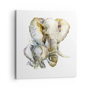 Canvastavla - Bild på duk - Alltid bäst hos mamma - 60x60 cm