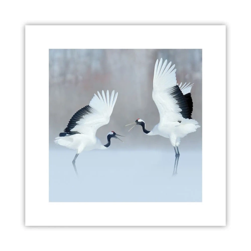 Affisch - Dansen i dimman - 30x30 cm