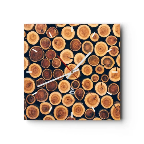 Väggklocka - Klocka på glas - Hur gammal ser jag ut att vara? - 30x30 cm