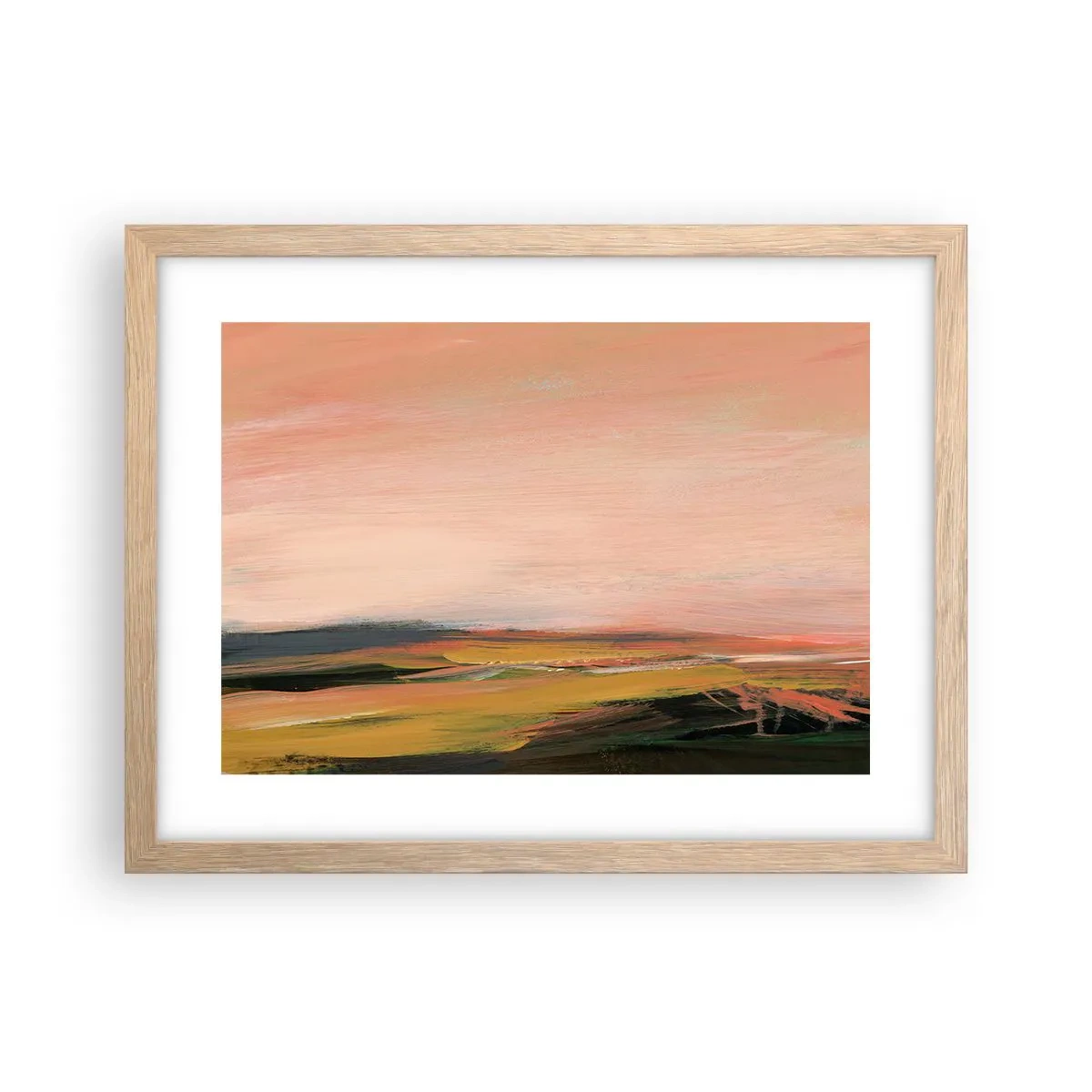 Affisch i ram av ljusek - I rosa - 40x30 cm