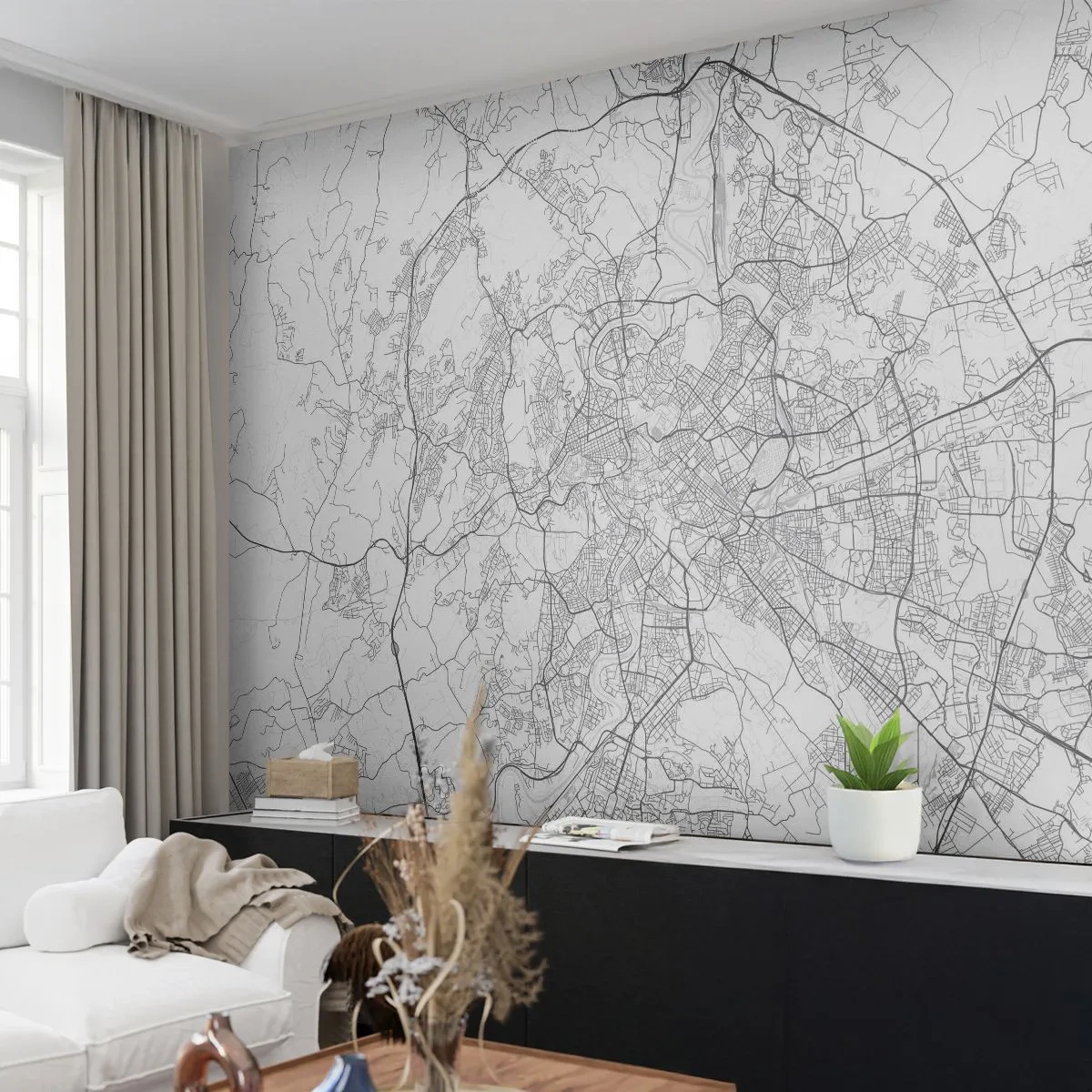 Fototapet Premium Canvas - Romersk ring - Stad, Stadskarta, Rom - 250x175 cm