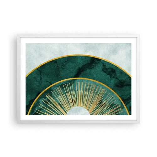 Affisch i vit ram - Ett annorlunda solsystem - 70x50 cm