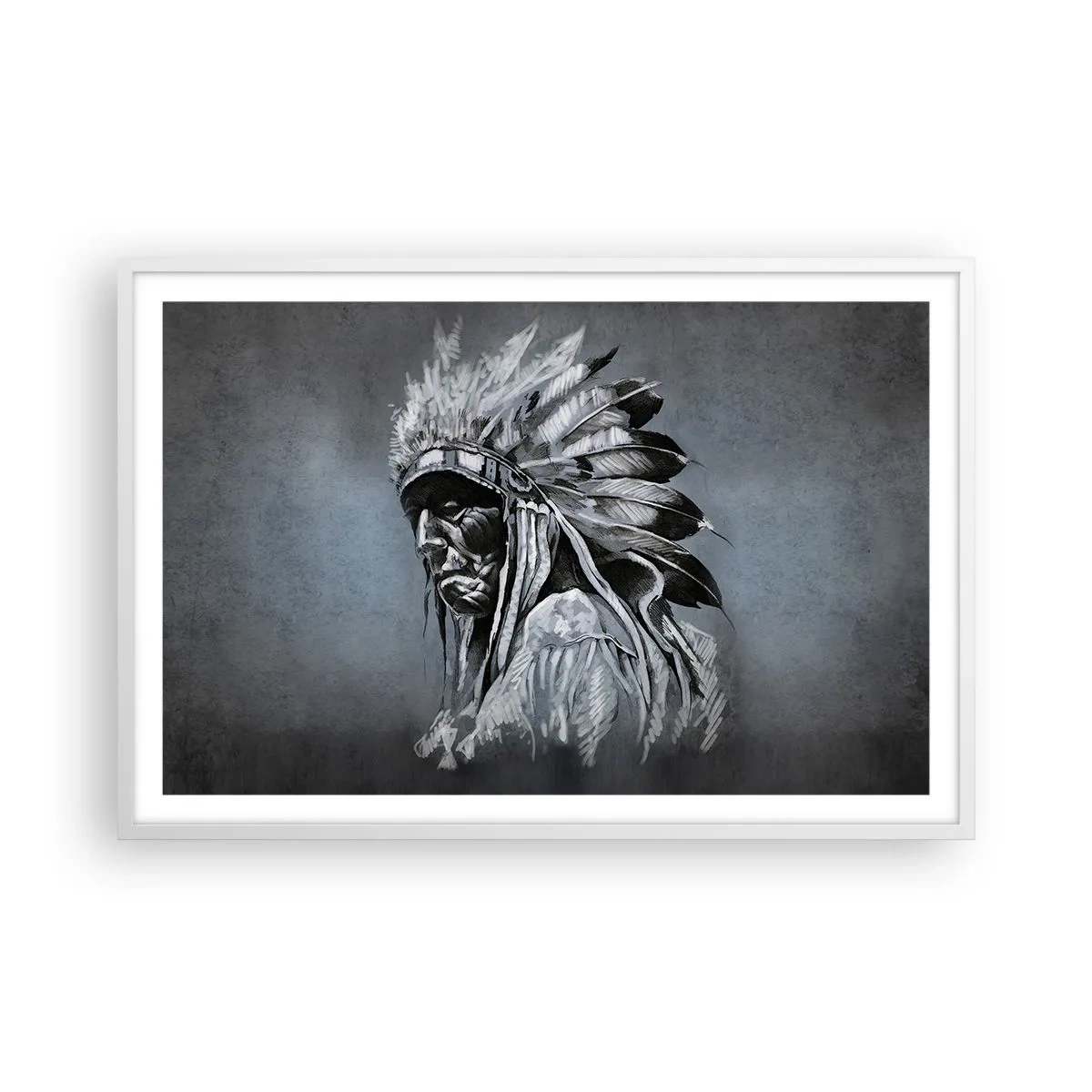 Affisch i vit ram - Tillbaka till rötterna - 91x61 cm