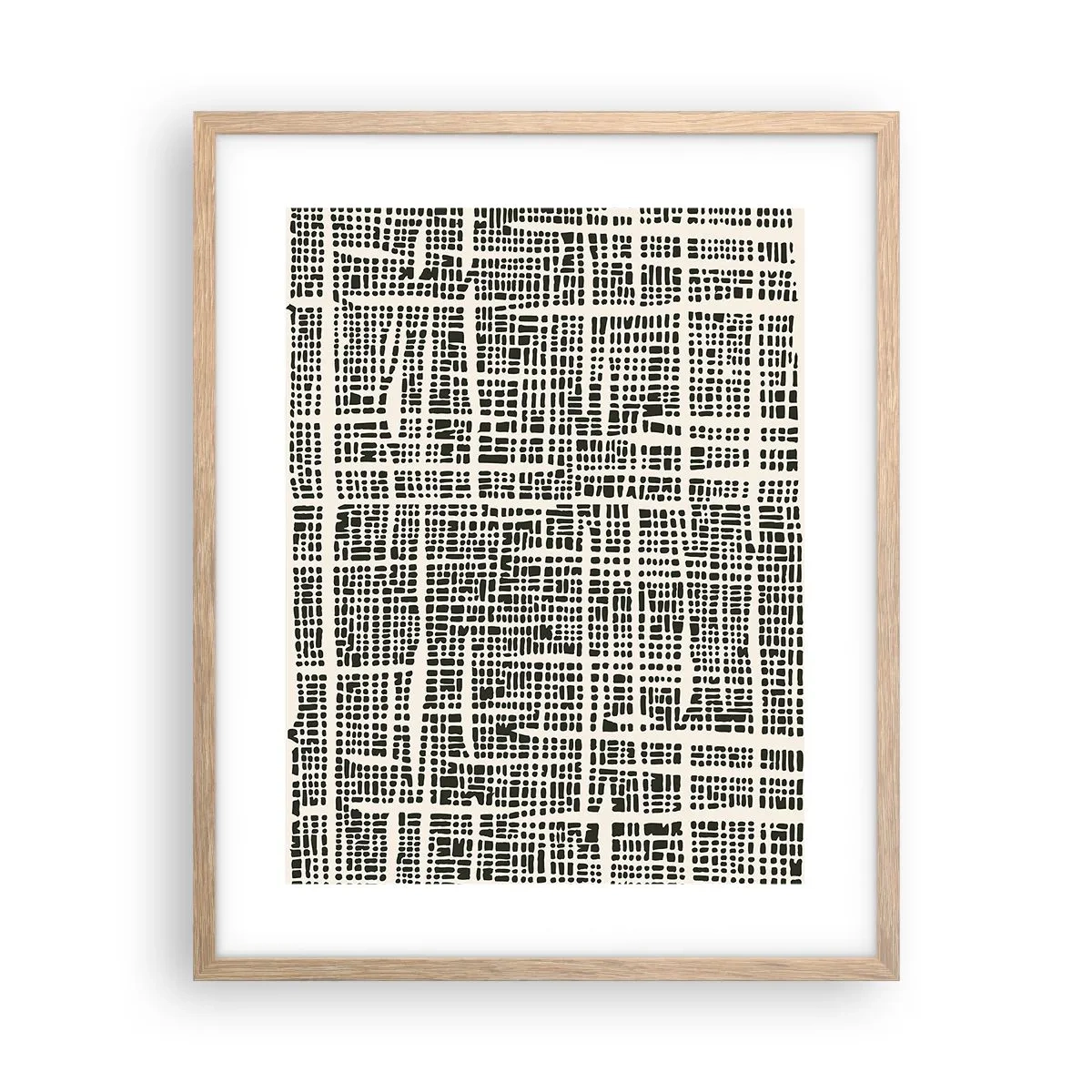 Affisch i ram av ljusek - Vävd komposition - 40x50 cm