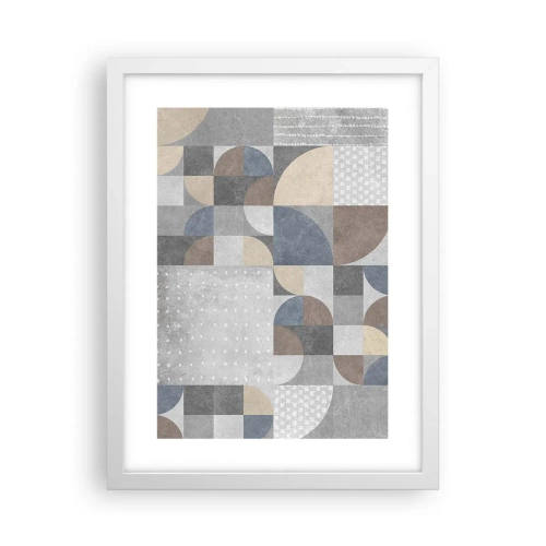 Affisch i vit ram - Keramisk fantasi - 30x40 cm