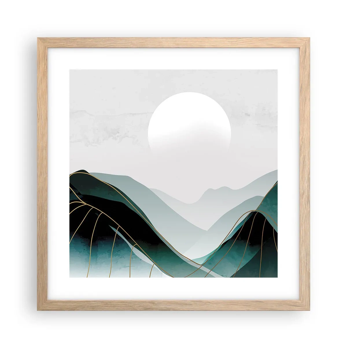 Affisch i ram av ljusek - I fullt majestät - 40x40 cm