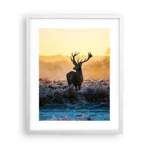 Affisch i vit ram - Krönt på sin mark - 40x50 cm