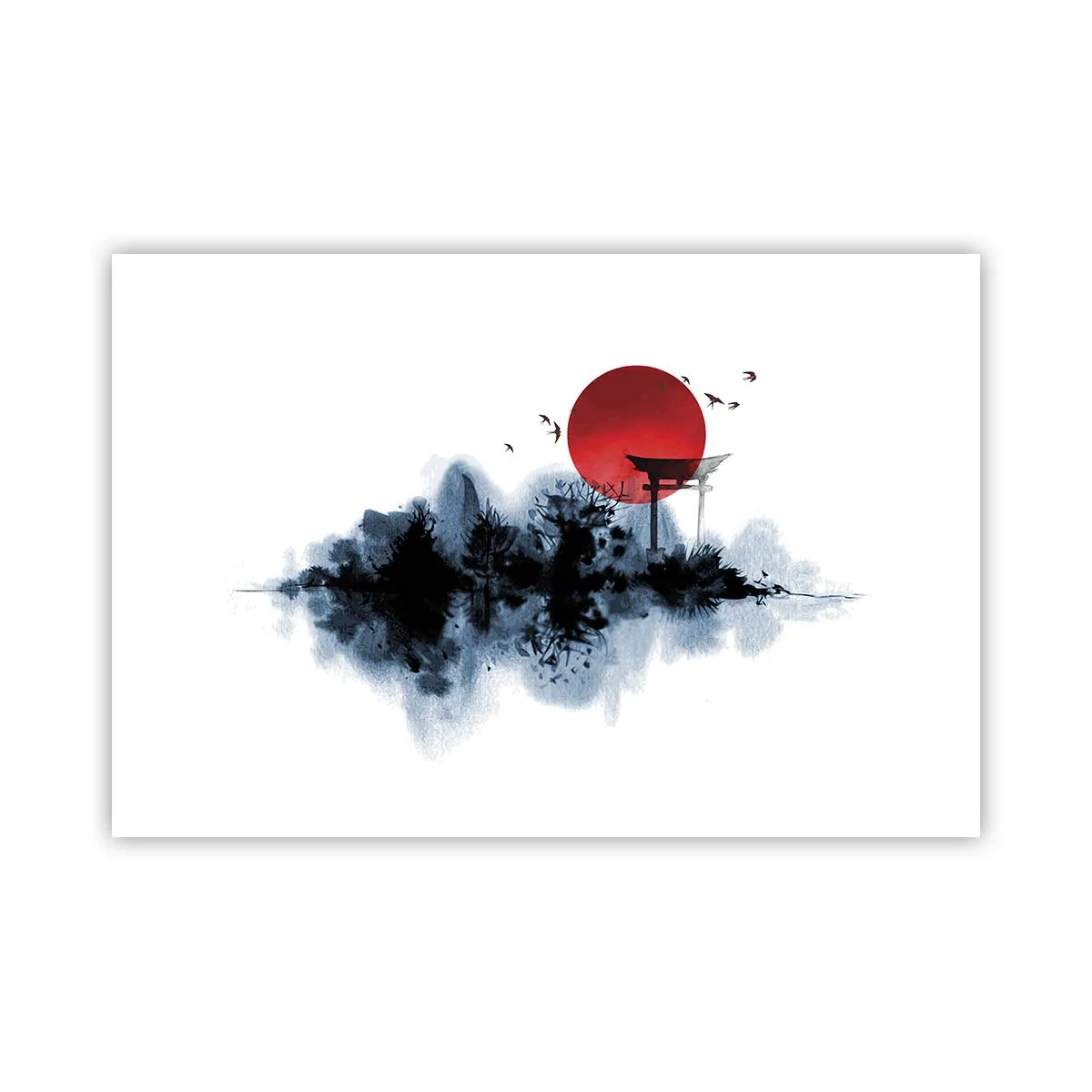 Affisch - Japansk utsikt - 91x61 cm