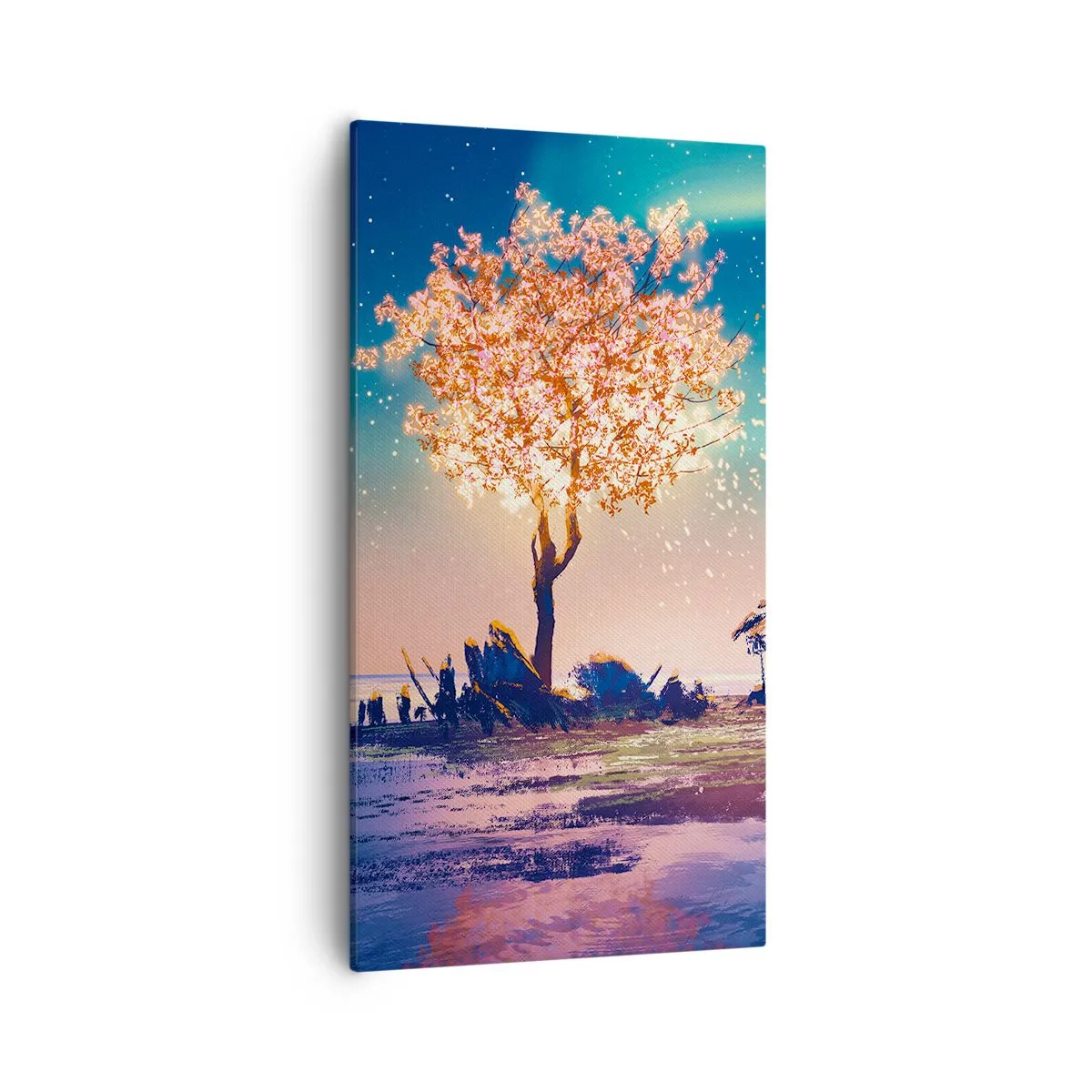 Canvastavla - Bild på duk - Naturen är tidlös - 55x100 cm