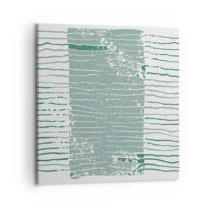 Canvastavla - Bild på duk - Marin abstraktion - 60x60 cm