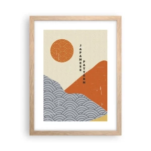 Affisch i ram av ljusek - I den japanska andan - 30x40 cm