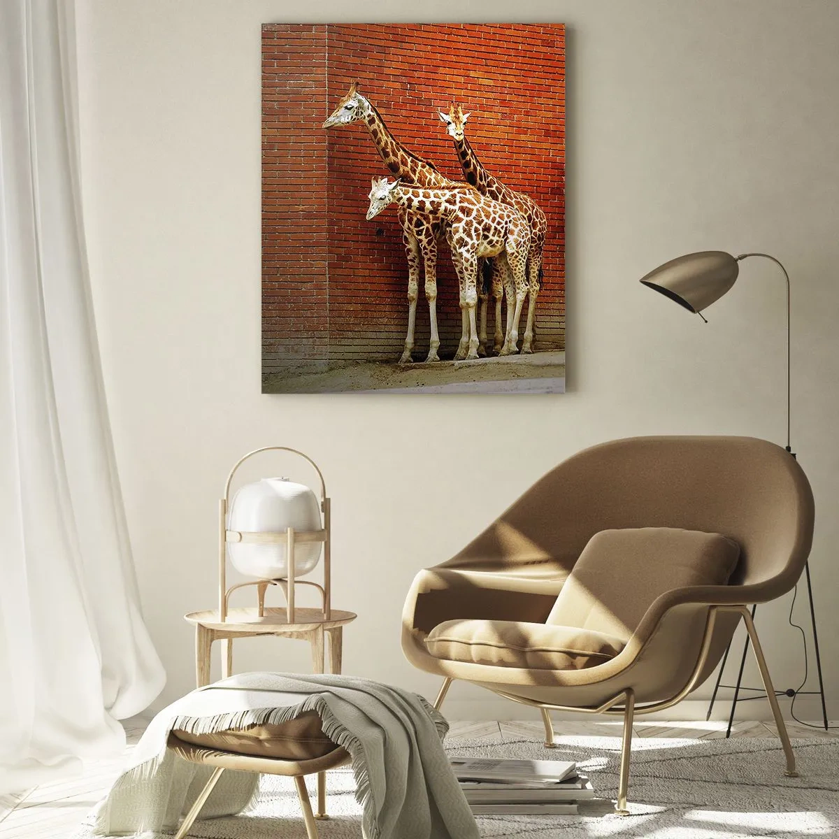 Glastavla - Bild på glas - Ser ni någon akacia? - 50x70 cm