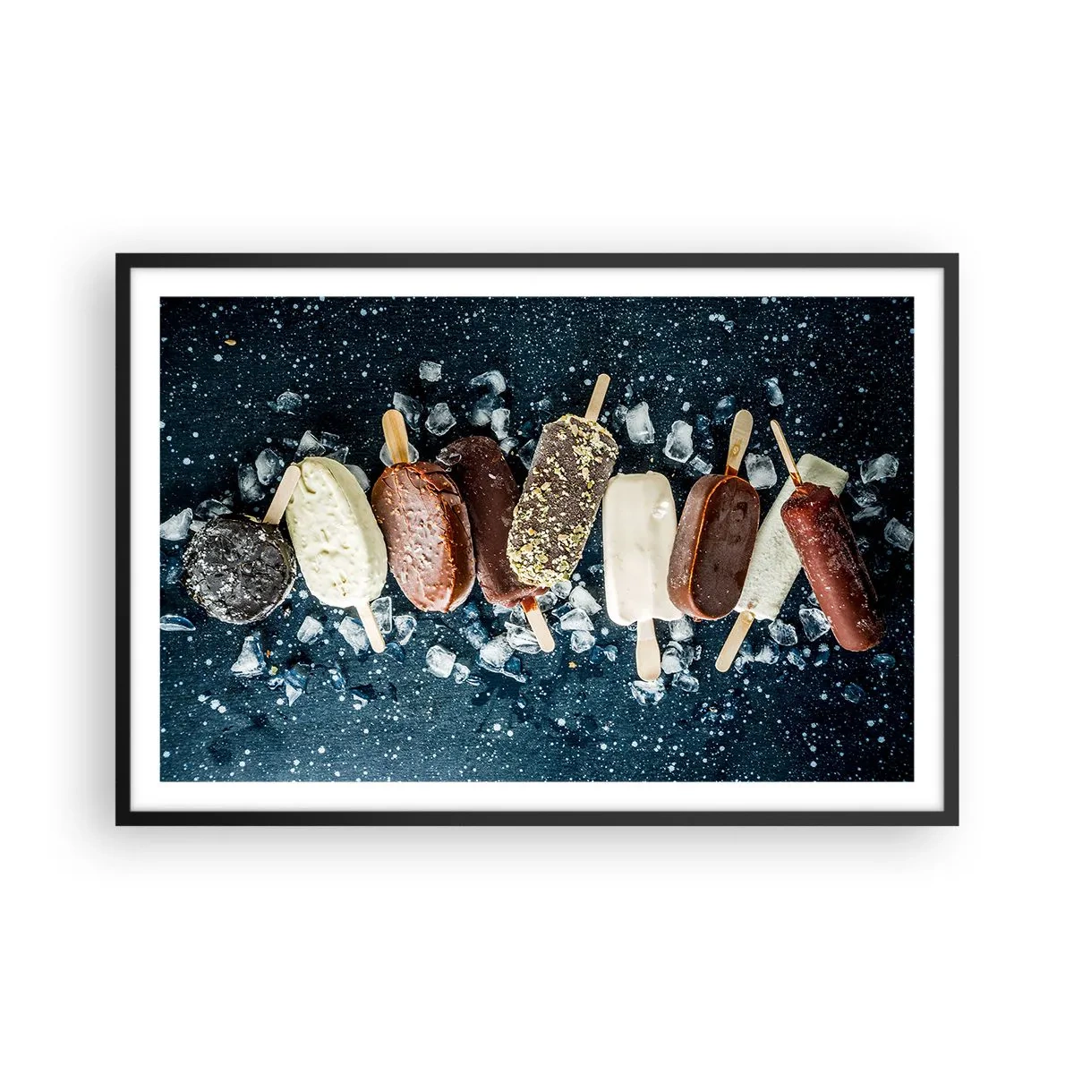 Affisch i svart ram - Smak av varm sommar - 91x61 cm