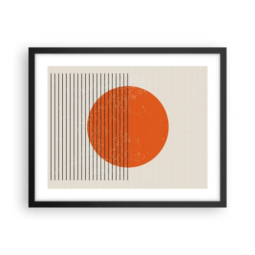 Affisch i svart ram - Alltid solen - 50x40 cm