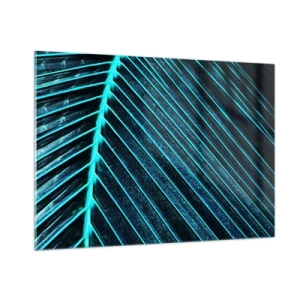 Glastavla - Bild på glas - Grön textur - 100x70 cm